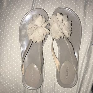 Calvin Klein flip flops